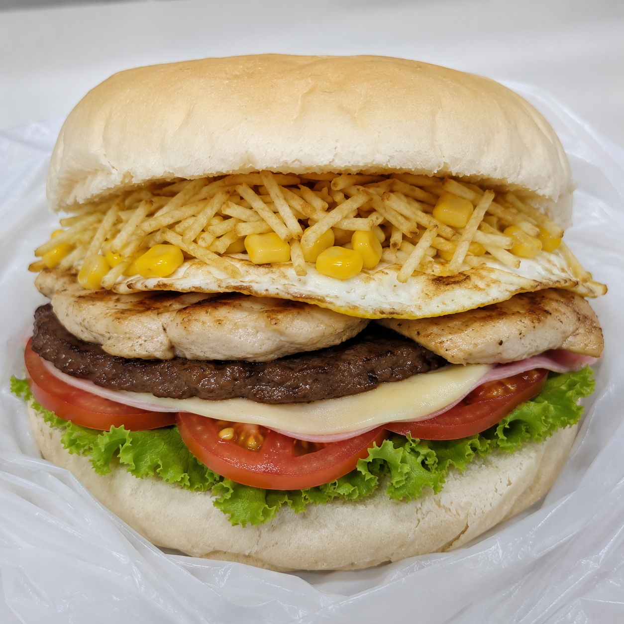 Especial de Coração com Carne de Hambúrguer